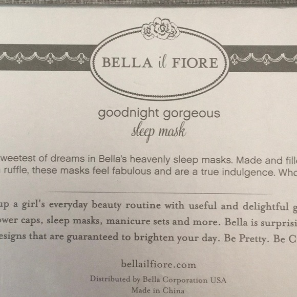 💥Bella il Fiore goodnight gorgeous sleep mask. Mr. Sandman dream please - Picture 5 of 8